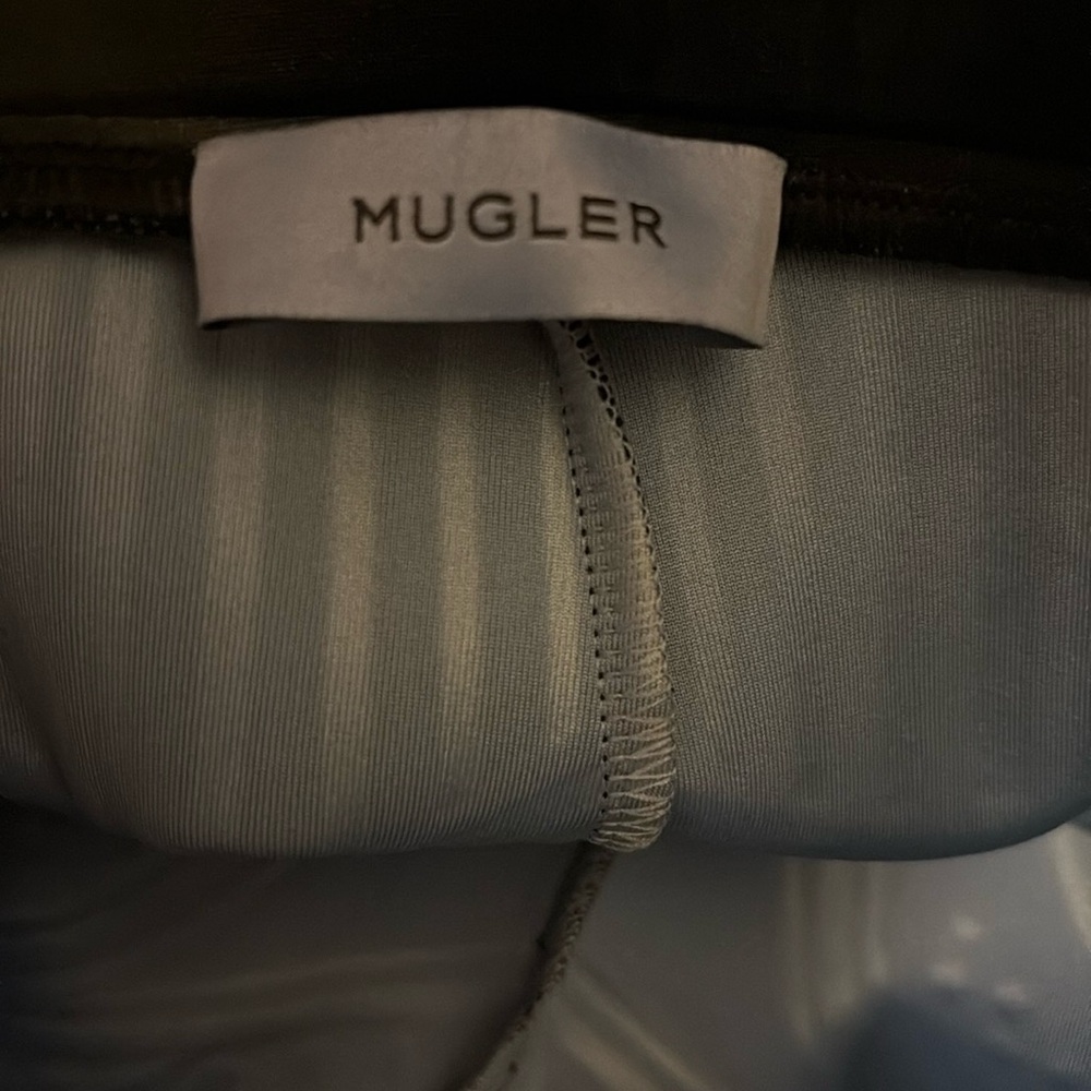Mugler Black embossed Leggings - Picture 6 of 7